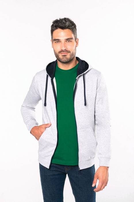 Pánská mikina s kontrastní kapucí Contrast Hooded Sweatshirt